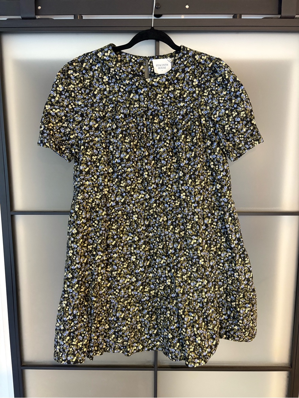 Hyacinth House Black Floral Dress